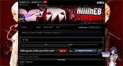 Desktop Screenshot of animeb.com