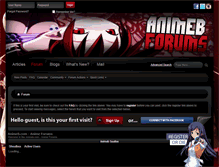 Tablet Screenshot of animeb.com